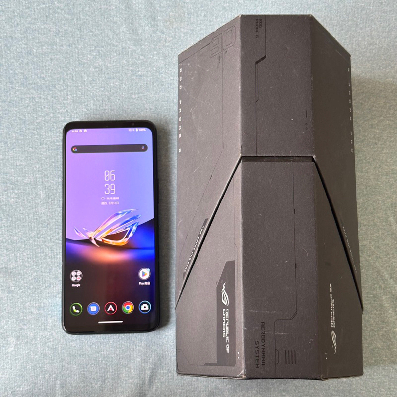 ASUS ROG Phone 6D ultimate 512G 灰 功能正常 二手 6.78吋 華碩 ROG6D 台中