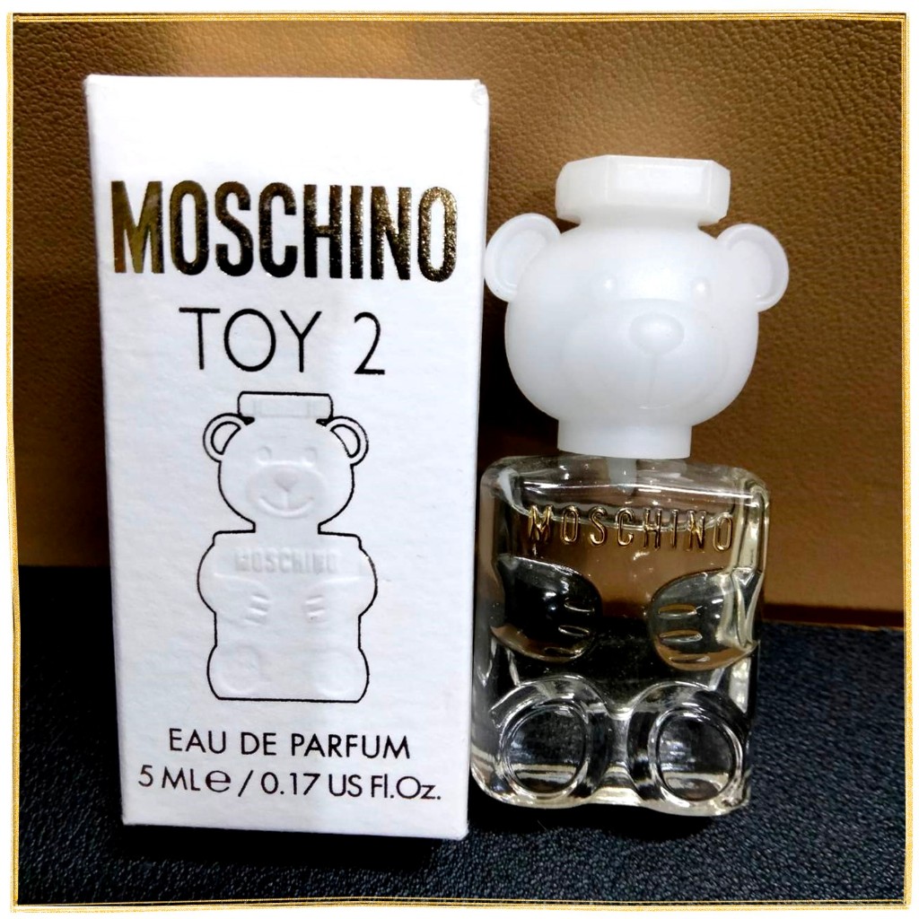 出清用不到的全新已拆封未使用-MOSCHINO Toy2 熊芯未泯2 女性淡香精迷你香水5ML