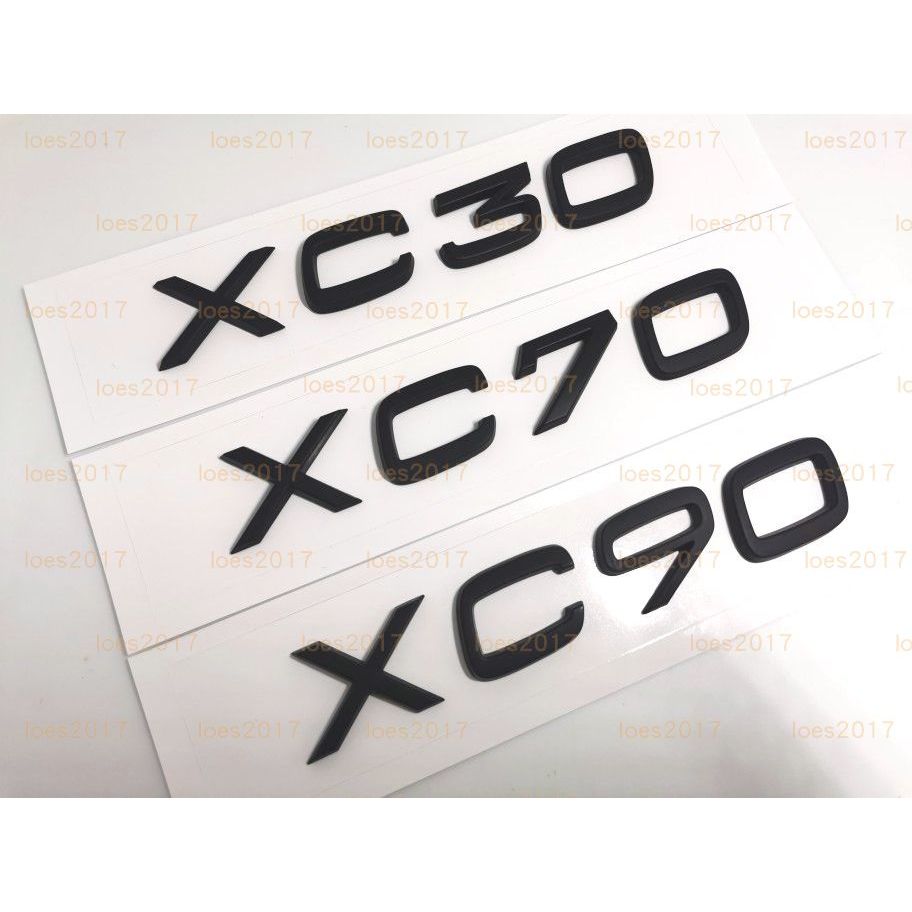 黑色 VOLVO 字標 貼標 車標 字母標 字母 尾標 後標 數字 XC60 XC40 XC90 XC70 改裝 XC