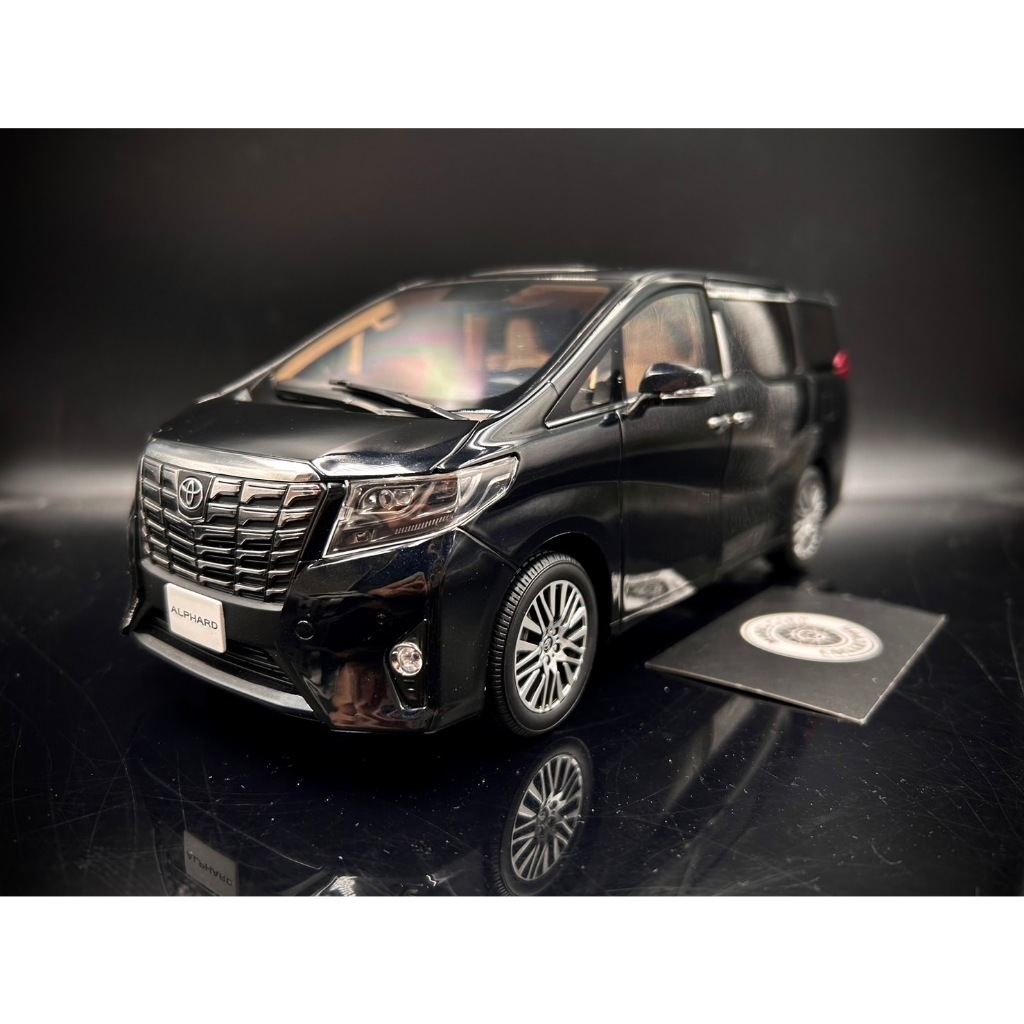 【收藏模人】原廠 Kengfai Toyota Alphard 黑 保母車 阿法 模型車 1:18 1/18 無盒