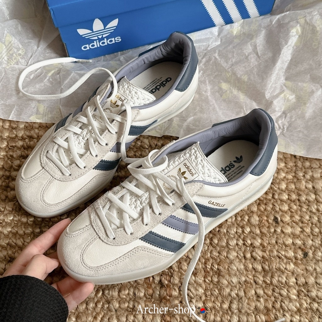 Adidas GAZELLE 莫蘭迪 奶油色 燕麥 霧霾藍 果凍底 白藍紫 男女鞋 IG1643