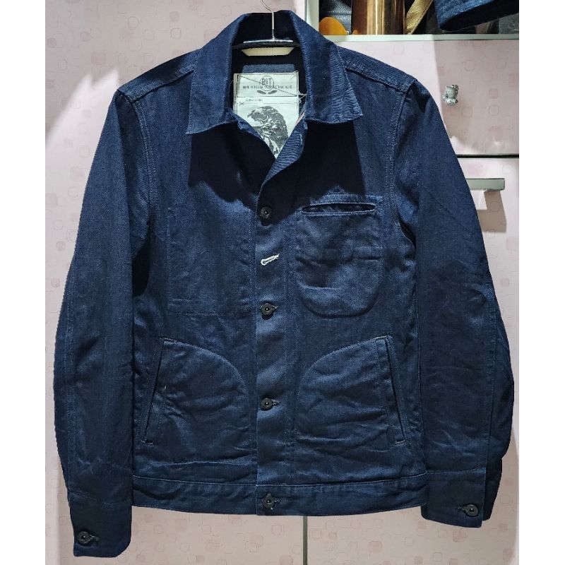 RGT ROGUE TERRITORY SUPPLY JACKET SLIM 藍黑雙染修身夾克 XS號 帥到沒朋友系列