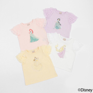 日本🇯🇵petit main童裝｜迪士尼短袖T恤 薄紗袖迪士尼公主
