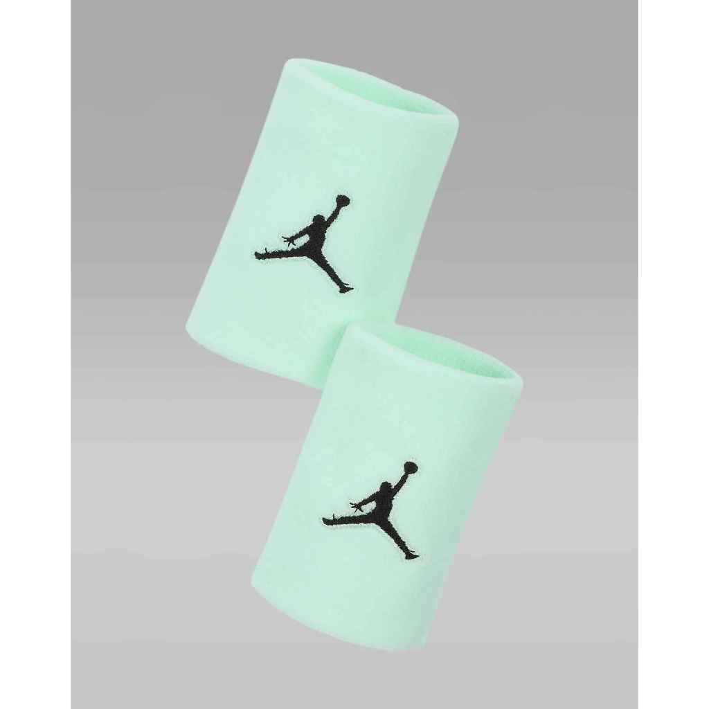 NIKE Jordan DRI-FIT 一雙裝 長型運動護腕 籃球護腕 夏日打球擦汗必備 粉綠 ~~新上市
