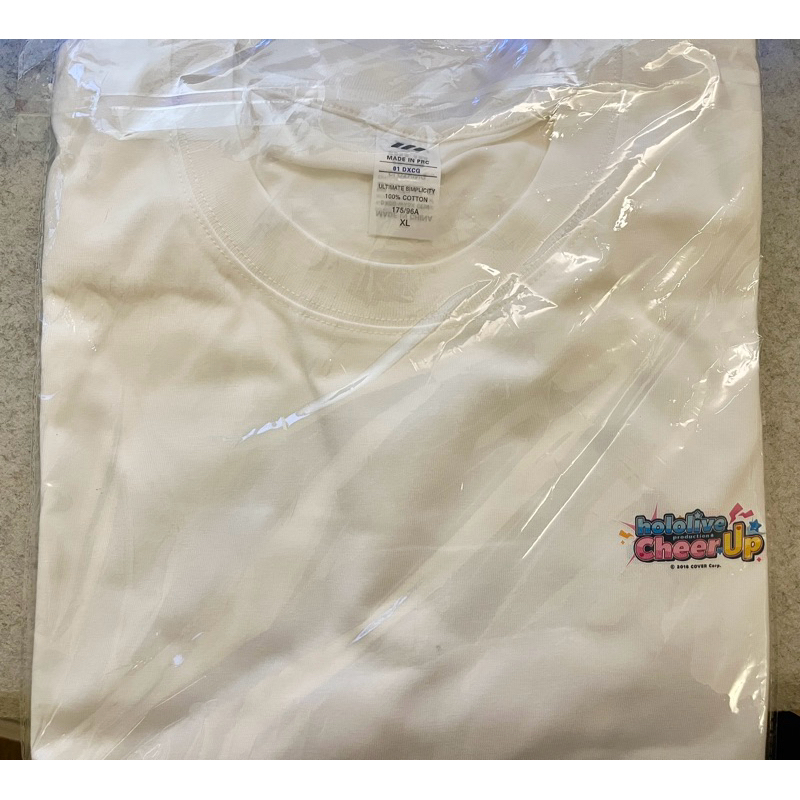 Hololive cheer up run T恤 衣服 白色 XL