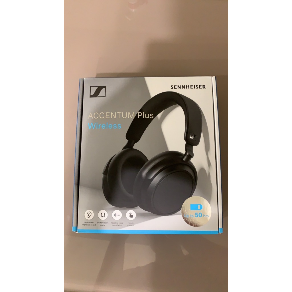 【Sennheiser 森海塞爾】ACCENTUM Plus Wireless 降噪耳罩式藍牙耳機(黑色)