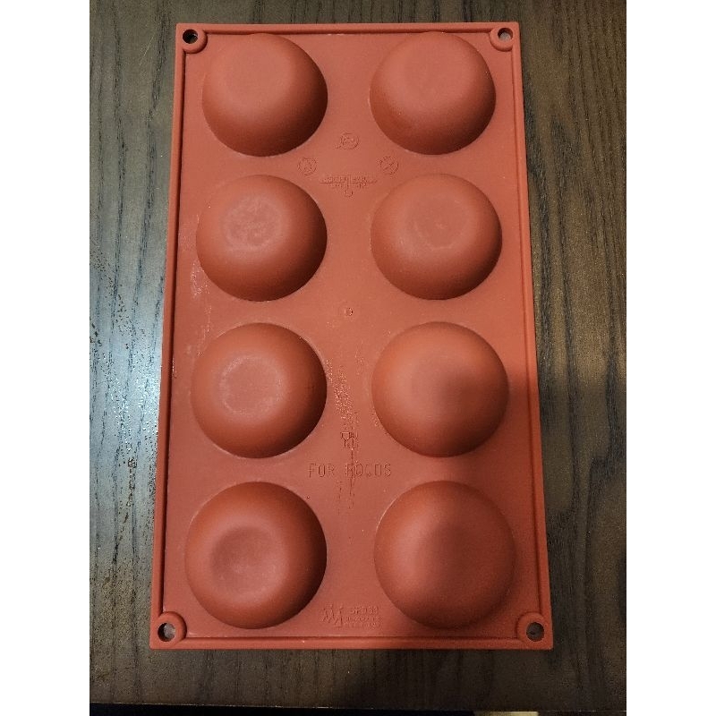 義大利8連矽膠圓型慕斯模具 SF053 巧克力 果凍
