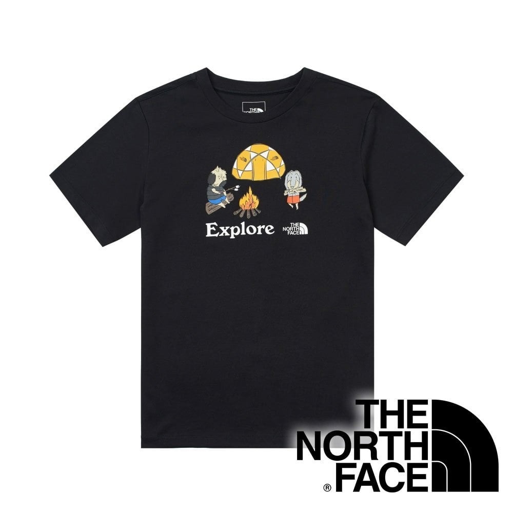 【THE NORTH FACE 美國】童圓領短袖T恤『黑』NF0A88H8