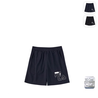 【FILA】KIDS 孩童款 吸濕排汗 運動四分褲-丈青 1SHX-4909-NV