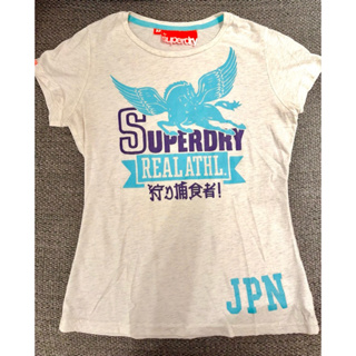 「二手良品」SuperDry極度乾燥 短袖T恤 白色 SIZE:M