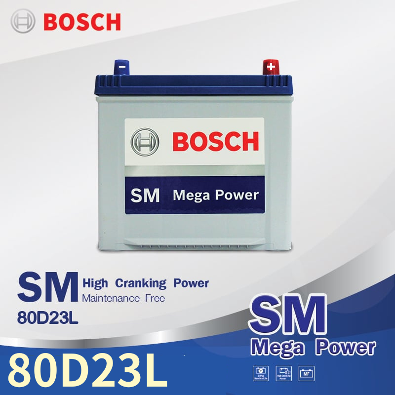 Bosch 80D23L yuasa 55D23L 60D23L 75D23L 加強版