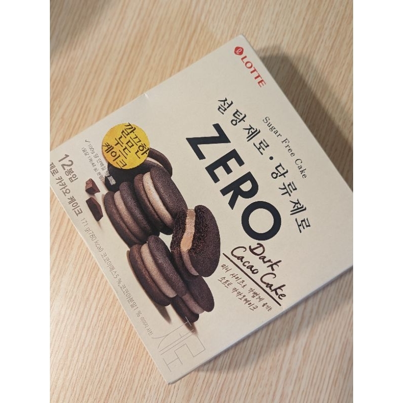 [Lotte 樂天] Zero 零糖低卡巧克力派 171g/12塊