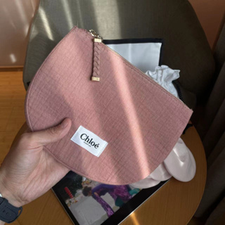 現貨 正品 Chloe 蔻依 乾燥玫瑰粉 品牌收納包 豬豬收納包 化妝包 Chloe化妝包 隨身包 旅行包 盒損 隨行包