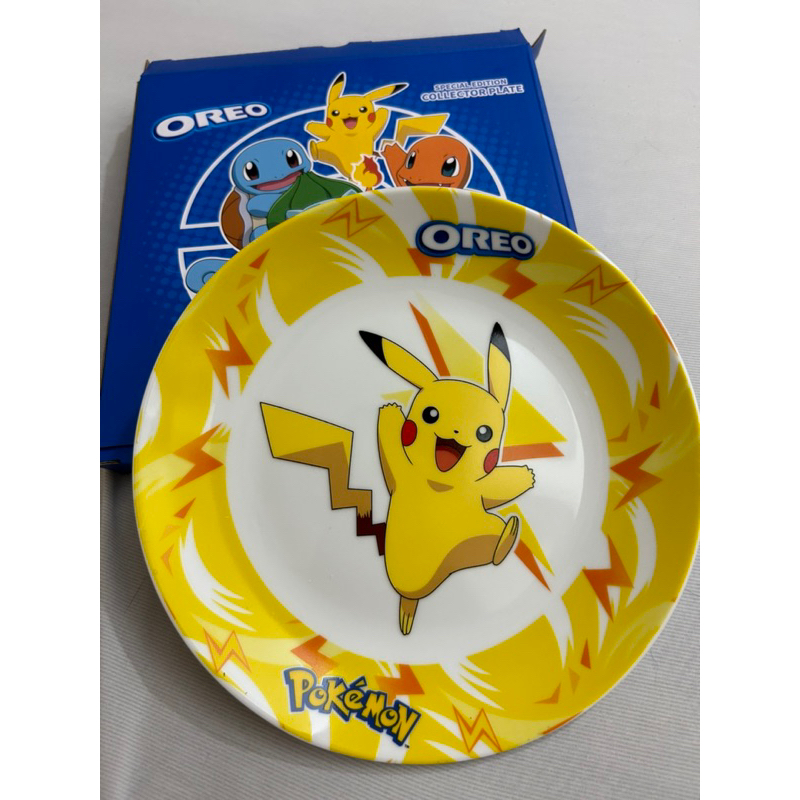 全新 現貨 Oreo pokemon 寶可夢 神奇寶貝 限量 瓷盤 盤子 皮卡丘 妙蛙種子 傑尼龜 小火龍 陶瓷