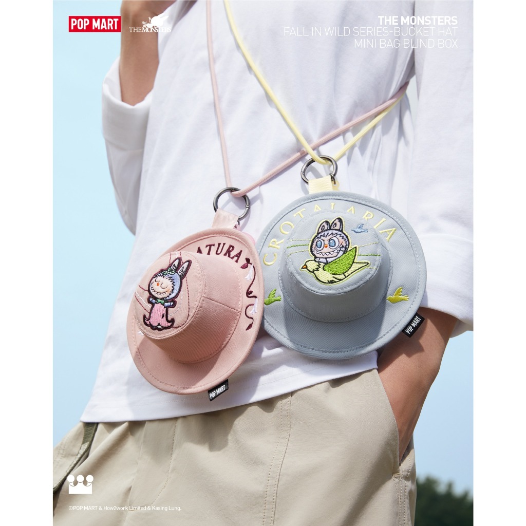 POP MART 泡泡瑪特 THE MONSTERS - 春天野在家系列-盲盒漁夫帽 小包包