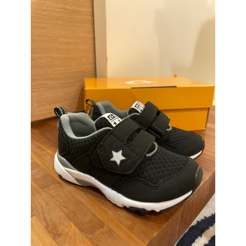 MoonStar月星 機能鞋 (全新免運) 黑色17號3E寬楦｜兒童運動鞋 休閒鞋