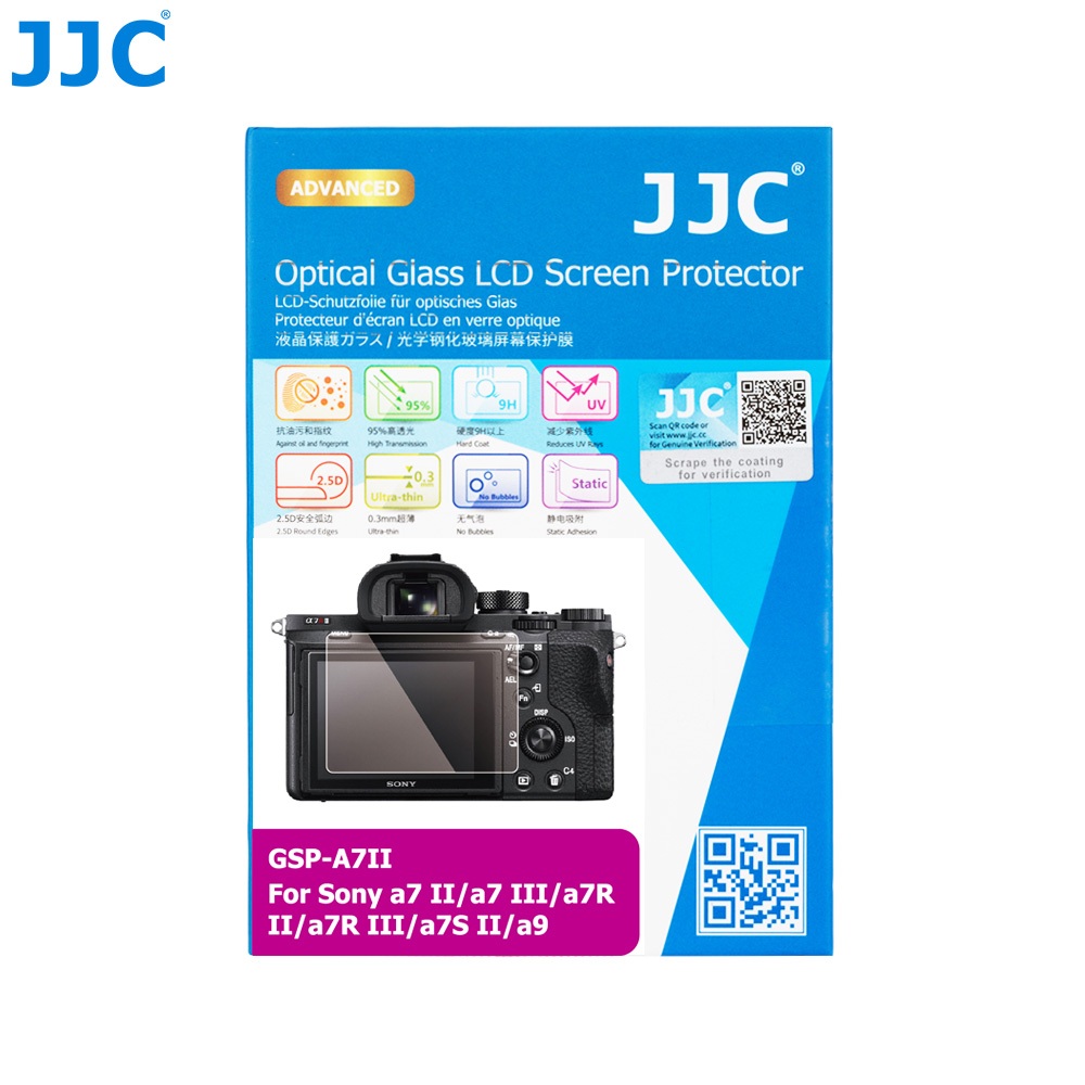 找東西JJC副廠Sony索尼鋼化9H防污抗刮玻璃螢幕貼a7 R S a9 II III ZV1 GSP-A7II保護貼膜