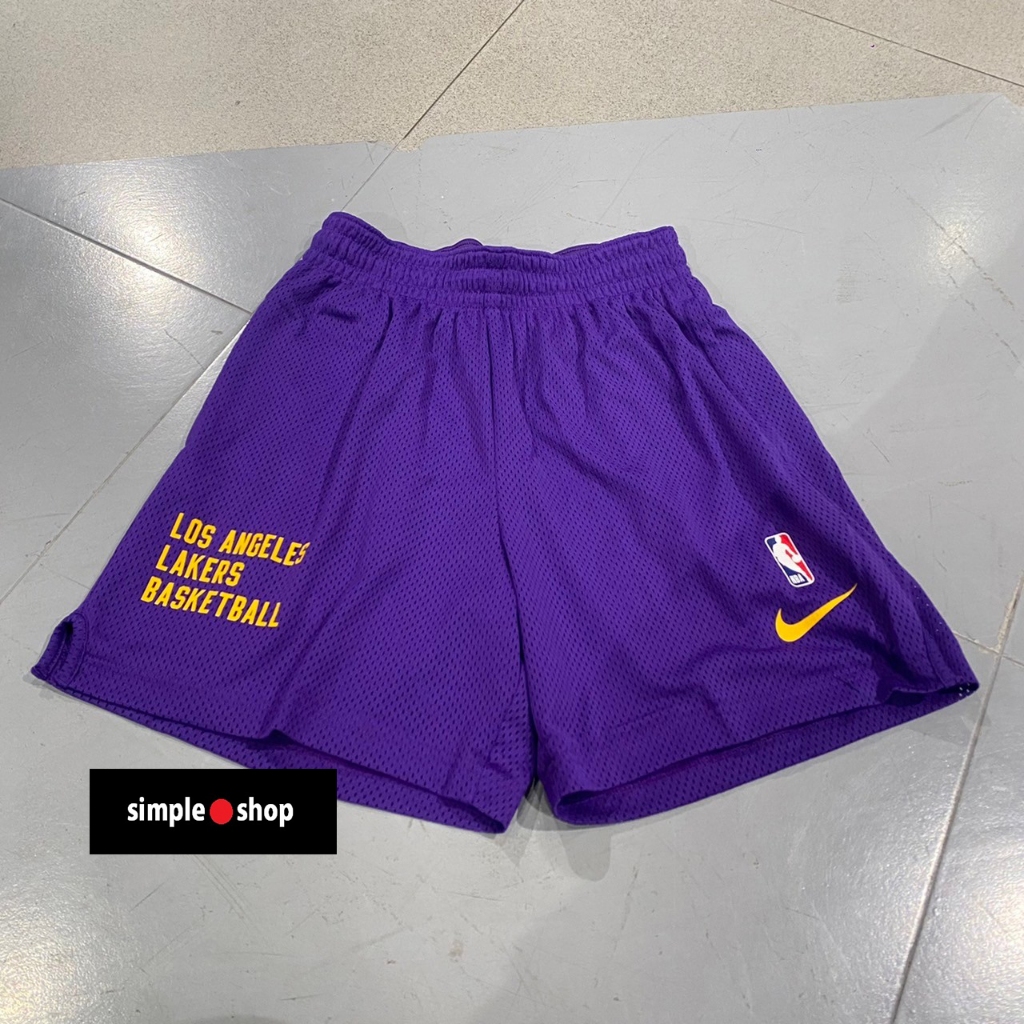 【Simple Shop】NIKE NBA Lakers 湖人 復古 短版 籃球褲 運動短褲 球褲 DX9700-504