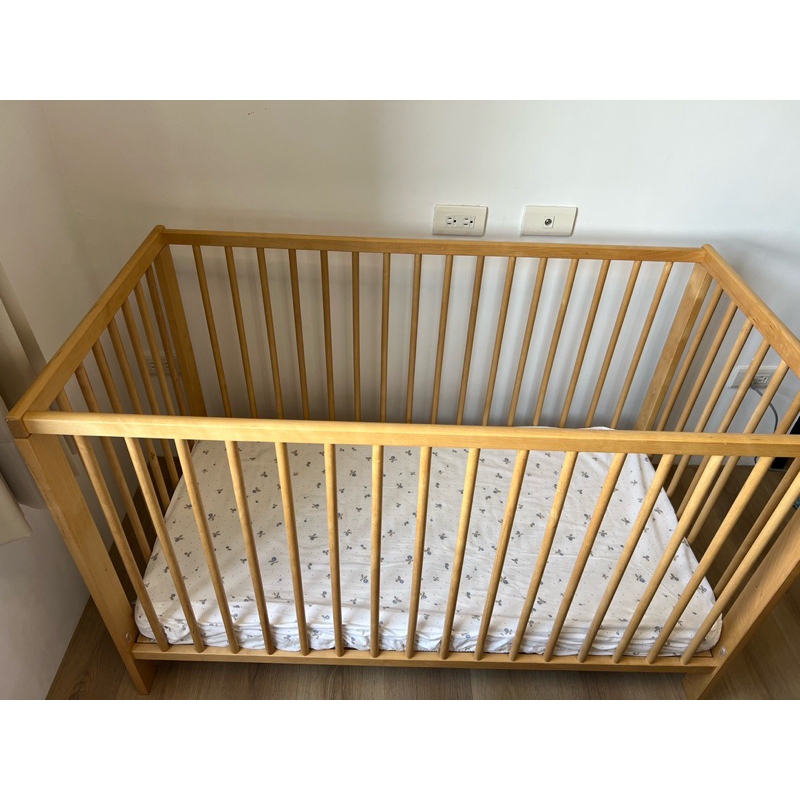 二手/IKEA 嬰兒床 120*60 含床墊 床包