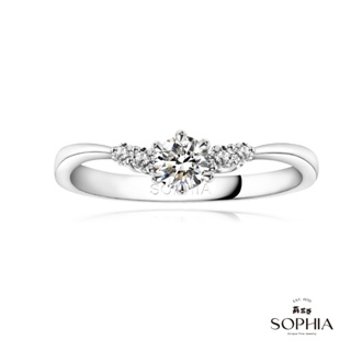 【SOPHIA 蘇菲亞珠寶】愛你30分 F/VS2 18K金 鑽石戒指