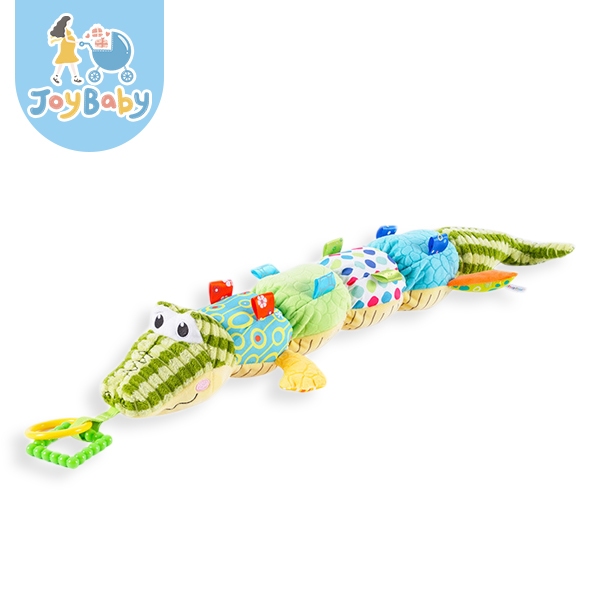 JOYBABY 嬰兒安撫玩具 身高尺 安撫娃娃 響鈴鱷魚玩具 益智觸覺早教玩具
