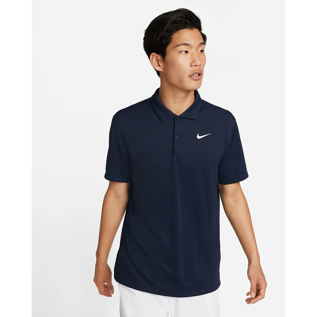 新寶島🈺📣 📣NikeCourt Dri-FIT 男款 網球衫 黑曜石色 DH0858-451