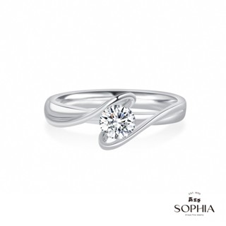 【SOPHIA 蘇菲亞珠寶】彩帶 30分 GIA G/SI2 18K金 鑽石戒指