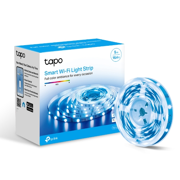tp-link Tapo L900-5 1600萬+ RGB 多彩調節 LED燈帶 Wi-Fi 智慧照明 智能燈條 5米