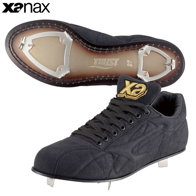 XANAX TRUST 皮革底鐵釘鞋 棒球壘球 日本製 BS418DL
