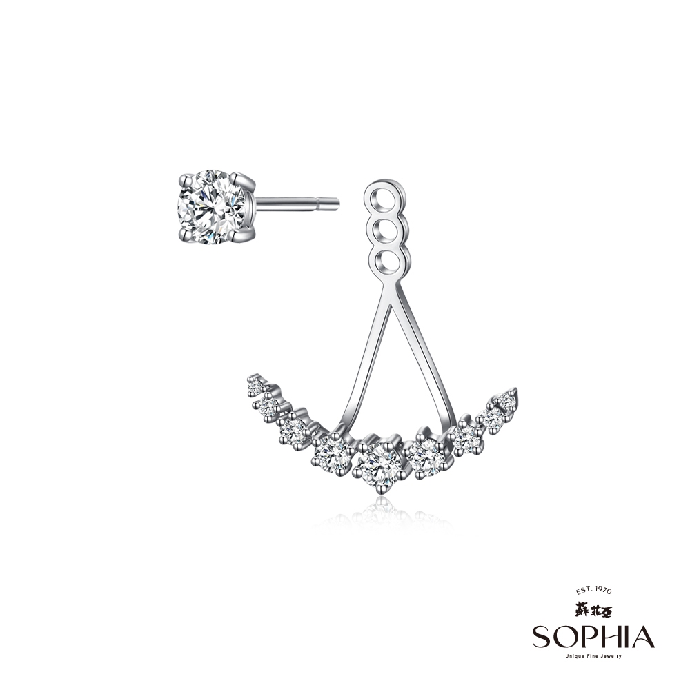【SOPHIA 蘇菲亞珠寶】夢娜 10分 18K金 鑽石耳環 單邊