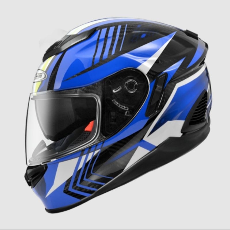 [力相安全帽 有實體店面 ]ZEUS-1600碳纖維全罩 彩繪#AK6透明碳纖藍#消光碳纖藍 現貨免運 雙D扣