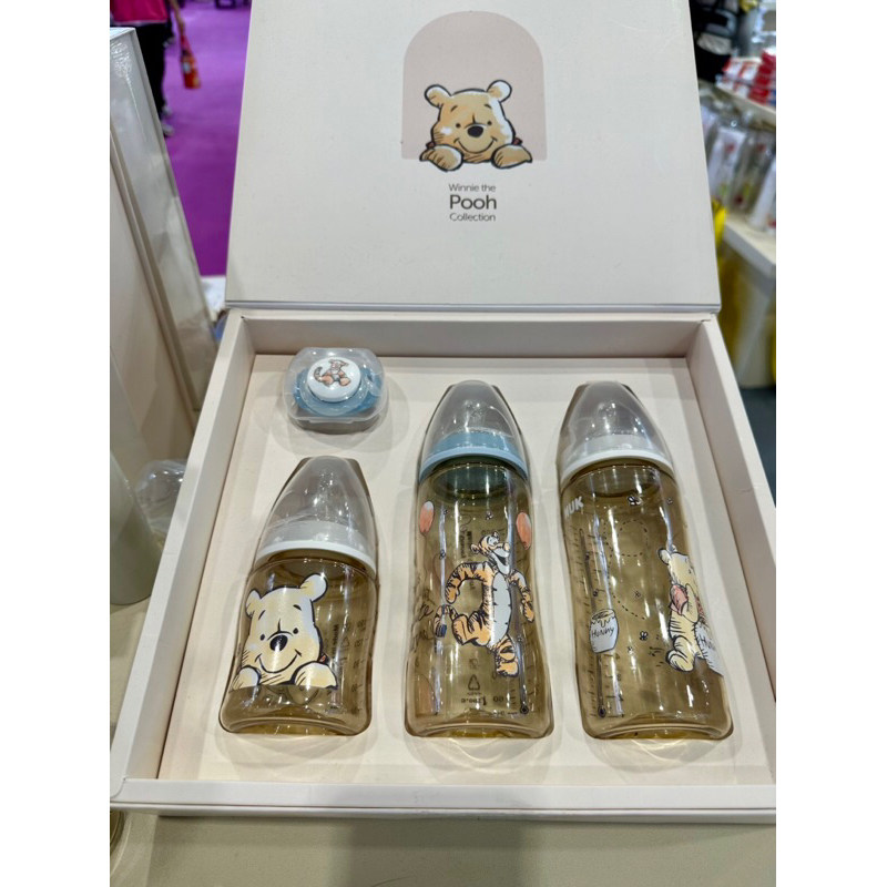 NUK X Disney 迪士尼 小熊維尼 聯名 新生兒禮盒 PPSU感溫奶瓶 彌月禮盒 奶瓶組合 送禮