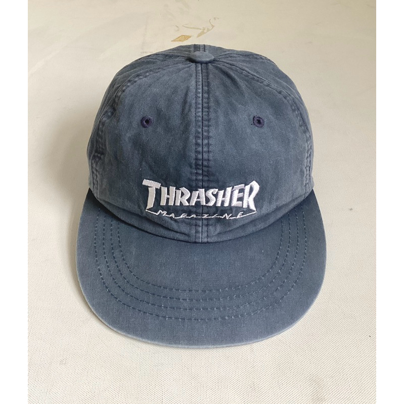 #THRASHER 藍灰色老帽 棒球帽