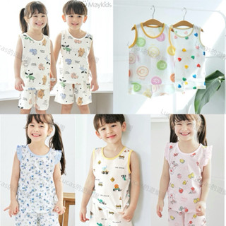 🎉現貨🎉韓國品牌MAYKIDS~兒童.男童.女童夏季無袖純棉居家服.家居服.睡衣