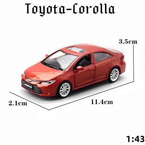 🛻 模型車 1:43 Toyota Corolla模型車 豐田車模型 卡羅拉車模 合金玩具 汽車模型 兒童模型玩具車