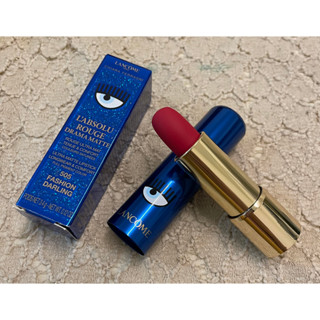 全新專櫃正品限量版 lancome蘭蔻 Chiara Ferragni 眨眼藍潮系列 絕對完美迷霧唇膏# 505
