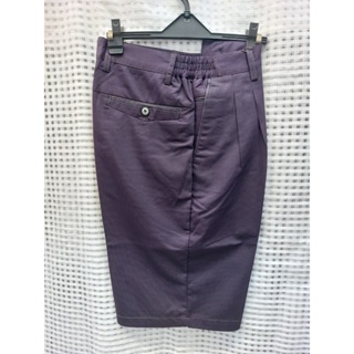GIBBON吉朋-打褶休閒短褲--深紫色