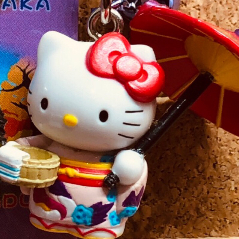 日本進口Hello Kitty 2003年加賀溫泉日式和風鑰匙圈吊飾收藏品釋出
