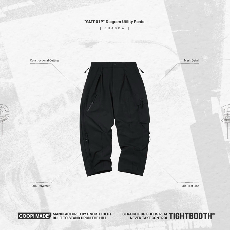 🌝GMT-01P” Diagram Utility Pants（2號）