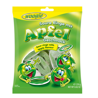 🔥快速出貨🔥woogie APPLE蘋果圈造型酸軟糖250g