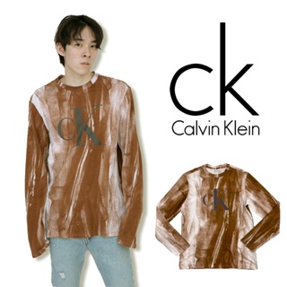 出清 Calvin Klein 暈染 長T 現貨 薄長袖 大尺碼 CK長袖 T恤 #9598