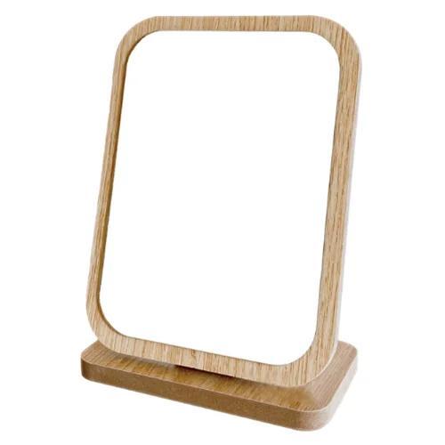 皮久熊 伍迪原木鏡 / 好折木質摺疊鏡 鏡子 桌面鏡 化妝鏡 居家用品 皮久熊