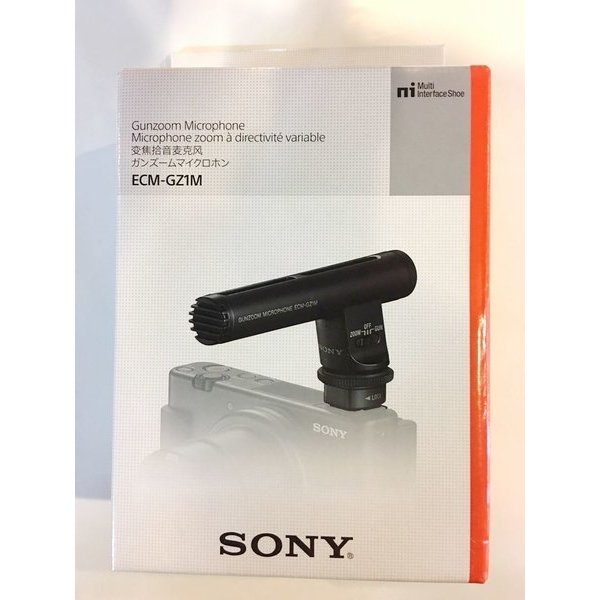 全新 SONY ECM-GZ1M 台灣索尼公司貨 指向性麥克風 附防風罩及攜行包