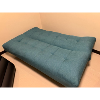 二手 沙發床OBIS FRANCES法蘭西斯極厚布沙發床 藍色 自取！