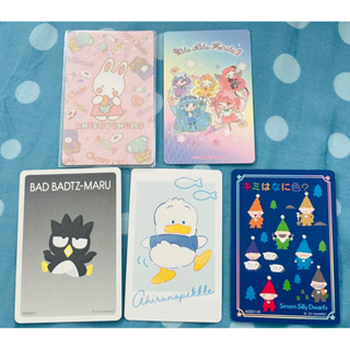 日本 三麗鷗 sanrio 卡片 角色卡 character card 收藏卡 酷企鵝 櫻桃兔 貝克鴨 小矮人 卡片