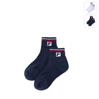 【FILA】基本款半毛巾短襪-丈青 SCX-5007-NV