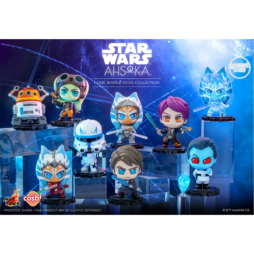 野獸國直營店｜HOT TOYS CBX160 星際大戰亞蘇卡 亞蘇卡 Q版公仔盲盒套組(8入)