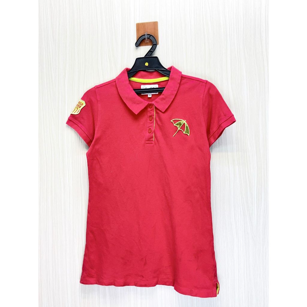 Arnold Palmer 雨傘 專櫃 紅色小Logo棉質Polo衫
