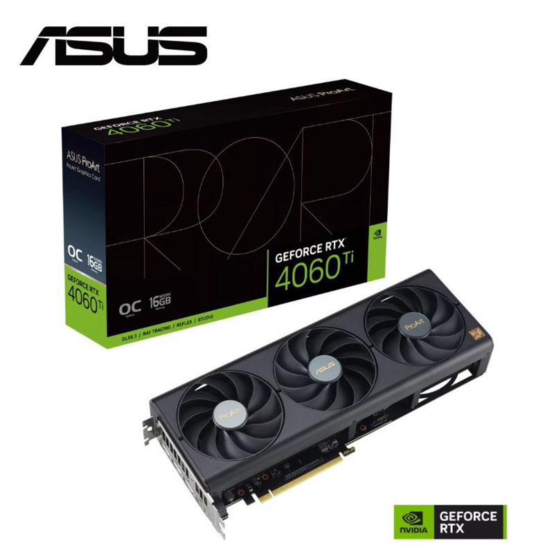 ASUS ProArt GeForce RTX 4060 Ti OC 超頻版 16GB GDDR6 顯示卡