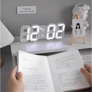 台灣現貨🔥LED-3D立體時鐘 數字時鐘 電子時鐘 LED時鐘 電子掛鐘 3D立體電子鐘 LED掛鐘 日歷顯示器 白光